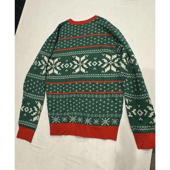 Elf Son of a Nutcracker Men's Small Sweater Will Ferrell Ugly Christmas Sweater - Picture 5 of 7
